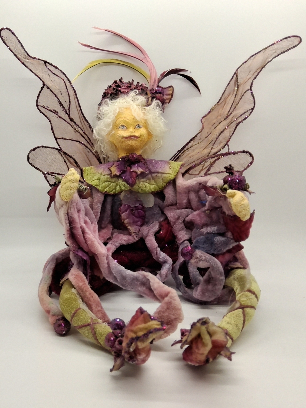 Vintage Winward Style Holiday Woodland Fairy Doll: Fairy Shelf Sitter